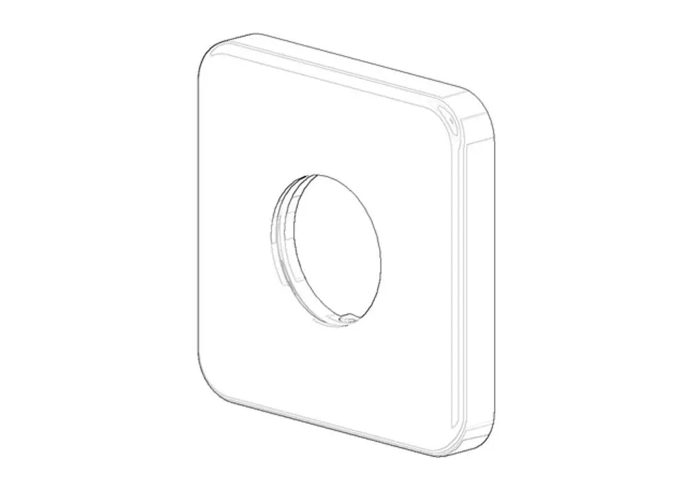 DORNBRACHT Rosette für UP-Ventil ERSATZTEILE 092796003 63 x 63 x 9 mm Weiß matt, 092796003-10 Galeriebild 1